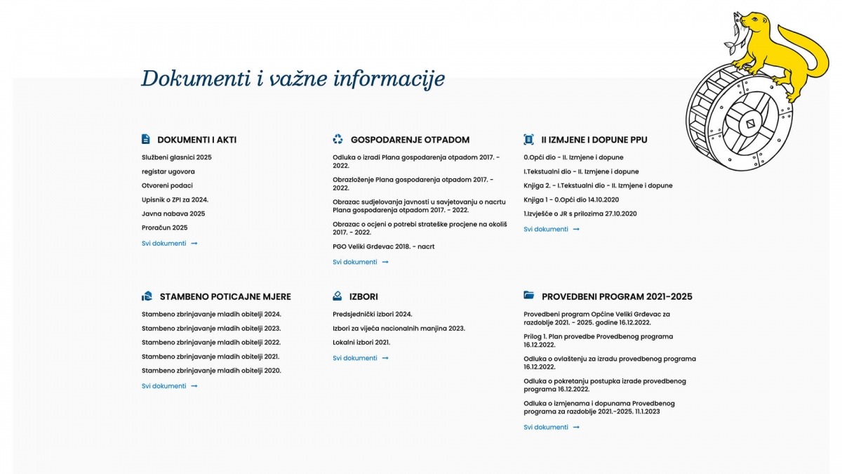 Izrada web stranice - Općina Veliki Grđevac