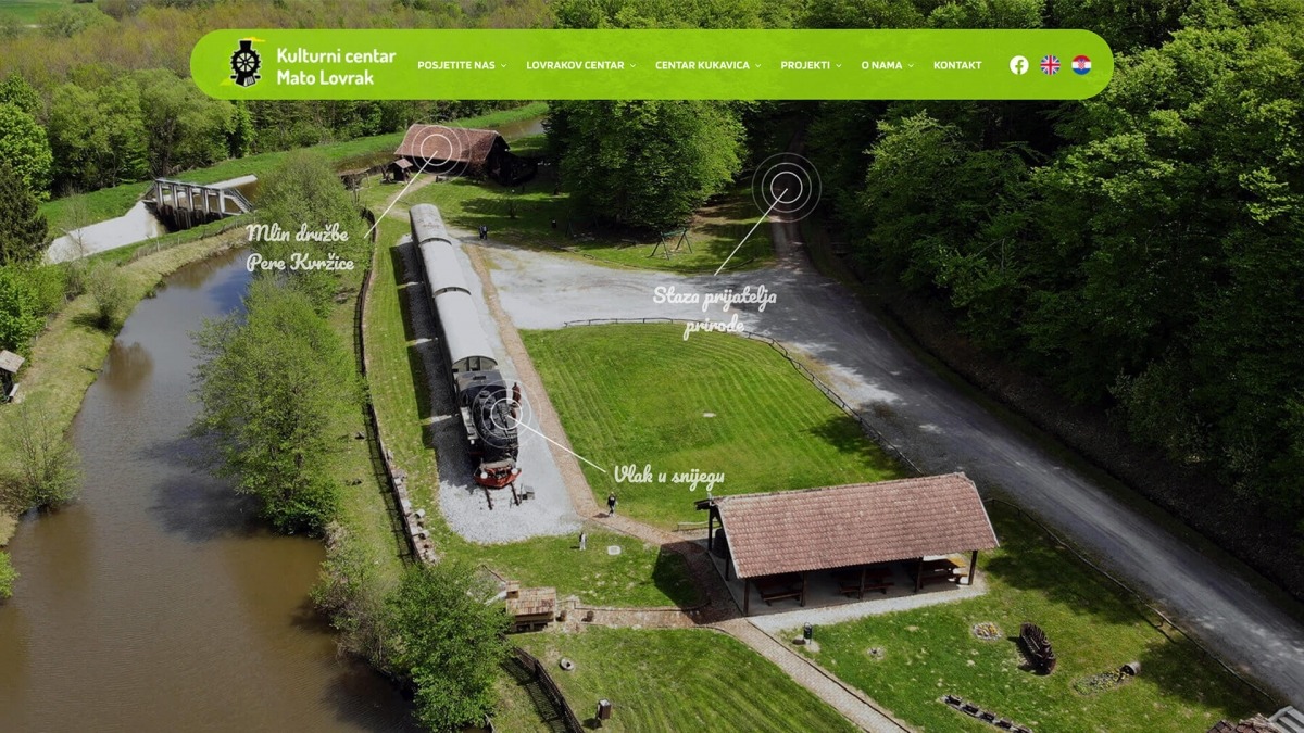 Izrada web stranice - Kulturni centar Mato Lovrak