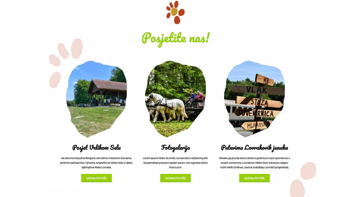 Izrada web stranice - Kulturni centar Mato Lovrak